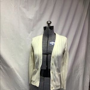 Vintage Ribbed Button-Down Cardigan